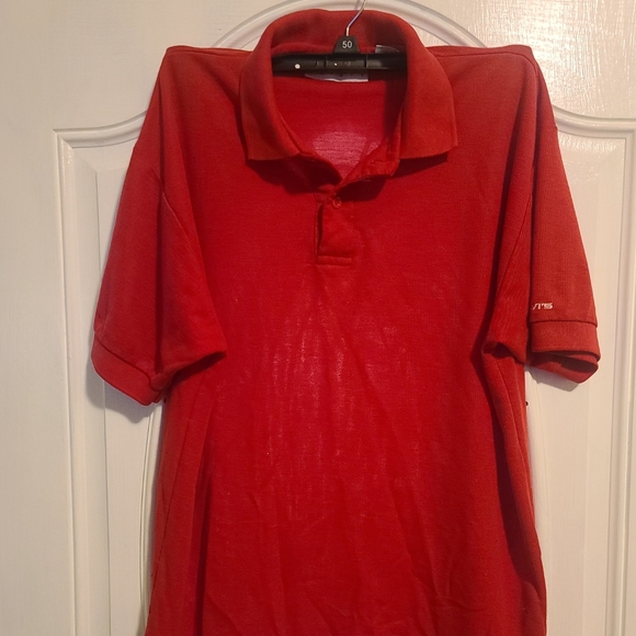 Levi’s Red 80s Vintage Polo Shirt Size M Short Sleeve - Picture 1 of 12
